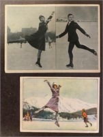 FIGURE SKATING: 10 x Antique Tobacco Cards
