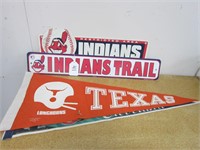 COLLECTION OF SPORT TEAM BANNERS AND SIGNS
