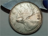 OF) 1968 Canada silver 25 cents