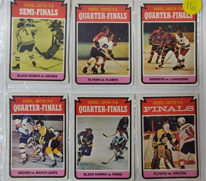 6 1973-74 OPC Cards