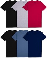 Fruit of the Loom Mens 6 Pack T-shirt - Medium