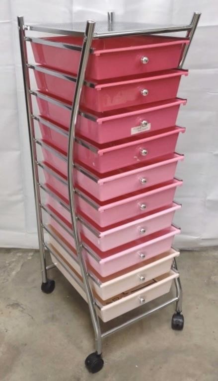10 Drawer Rolling Storage Cart Organizer