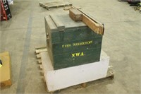 (2) CRATES WITH VINTAGE SEEDER