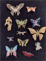 Vintage Animal & Butterfly Fashion Brooches