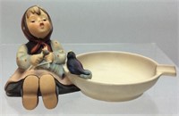 HUMMEL HAPPY PASTIME ASHTRAY FIGURINE