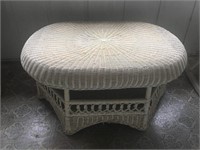 White Wicker Coffee Table