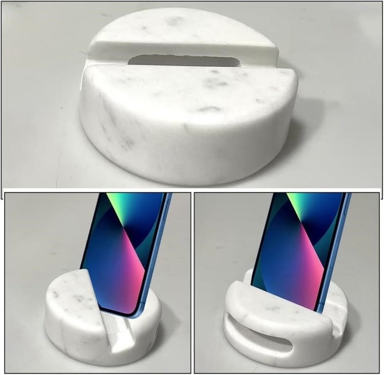 HOMSFOU Marble Cell Phone Stand Holder Heavy