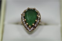 Emerald estate ring