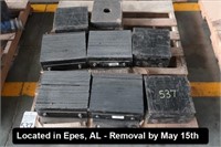 LOT, ASSORTED RUBBER DOCK BUMPERS ON THIS PALLET