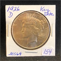 1926D Peace Dollar