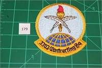3303 Contracting Sq USAF Military Patch 1980s