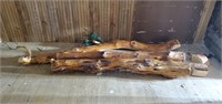 Lacquered Timber Logs. Used as archway. Approx