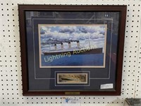 DANBURY MINT "OUT TO SEA" PRINT R.M.S. TITANIC