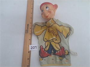 Vintage Dopey Hand Puppet by Disney