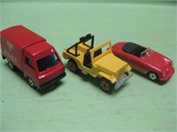 Three Vintage Assorted Corgi Cars