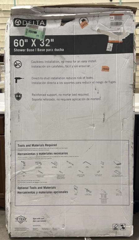 DELTA 60in x 32in Shower Base