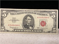 $5 Red Letter Bill 1963