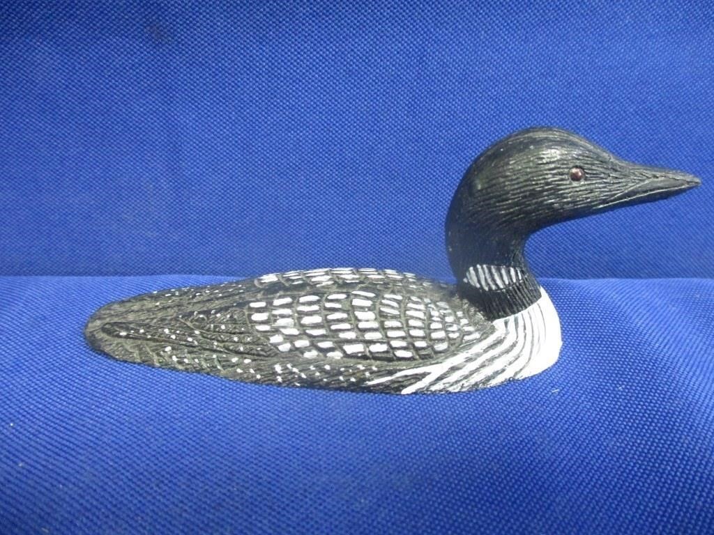 Metal Loon Sculpture