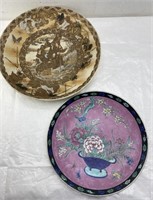 16in Antique Japanese porcelain plates