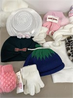 Lot of Baby Hats Gloves & Mittens