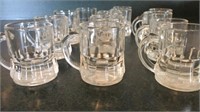 Glass Mug Shot Glasses - set of 13