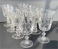 Fine "Waterford" Set of 8 Wine Glasses