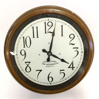 Vintage International Time Recording Wall Clock