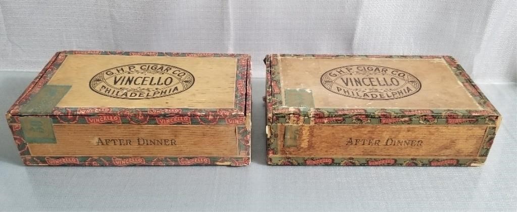 2 Vintage Cigar boxes