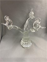 Unsigned Art Glass Sculpture