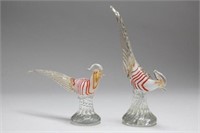 Murano Glass, attrib. Barovier- Bird Figurines