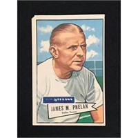 1952 Bowman Large Football Card James Phelan