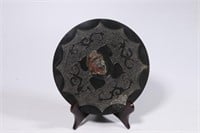 Chinese Archaic Bronze Mirror w Phoenix