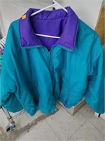 Purple / Turquoise Reversible Coat. No Size