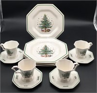 Nikko Christmas Plates, Cups and Saucers