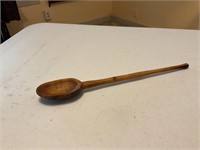 Hand carved wood spoon