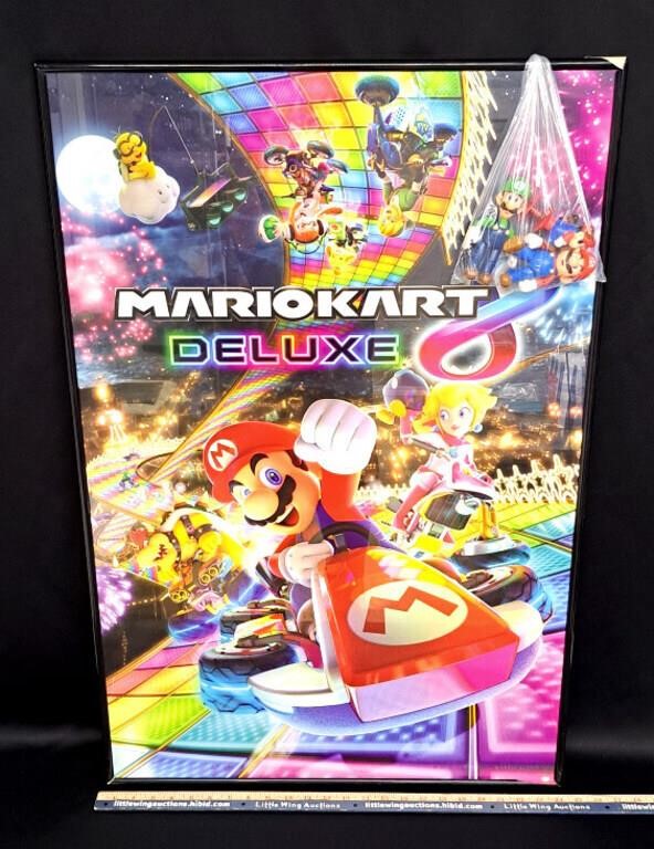 3ft MARIO KART Framed Poster w Figures