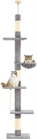 5-Tier Cat Tree, 89-109 Inch Adjustable Height