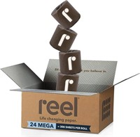 Reel Premium Toilet Paper, 24 Rolls, 3-Ply