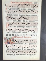 Hand Written Eclesiastical Musical Sheet