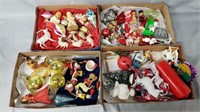 4 Flats of Christmas Collectibles