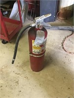 Fire extinguisher charged