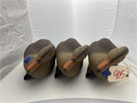 3 Duck Decoys approx 15"L