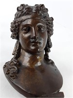 Grecian-Style Metal Bust