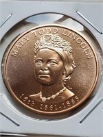 Mary Todd Lincoln Bronze Spouse Medal