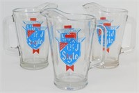 ** 3 Large Old Style Beer Pitchers - 2 have Chips