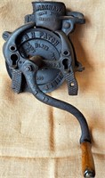 ANTIQUE BLACK HAWK CAST IRON CORN SHELLER W CRANK