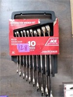 ACE 10-pc SAE Combination Wrench SET