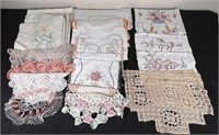 Hand Embroidery & Crocheted Doilies & More