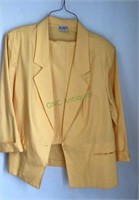 Ladies yellow jacket and slacks by Koret size