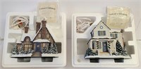 Thomas Kinkade Christmas Village Collection 2 pcs